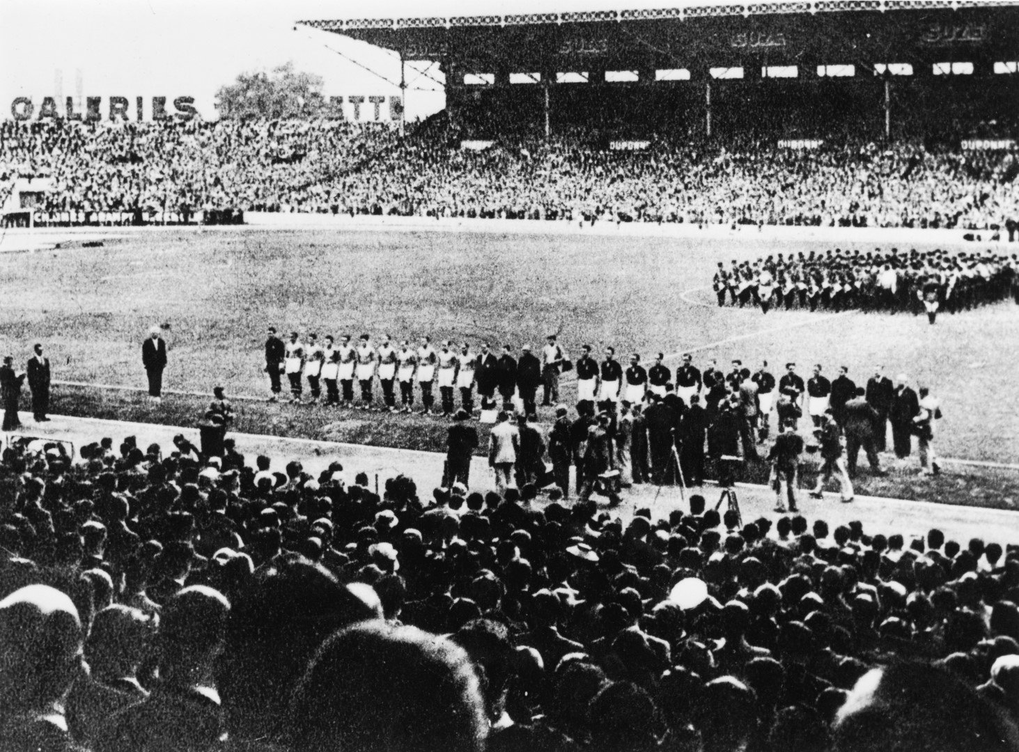 1938 г., преди финала Италия - Унгария в Париж