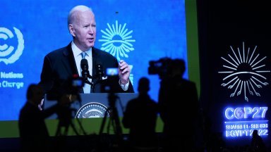 Протестиращи опитаха да прекъснат вчера речта на американския президент Джо