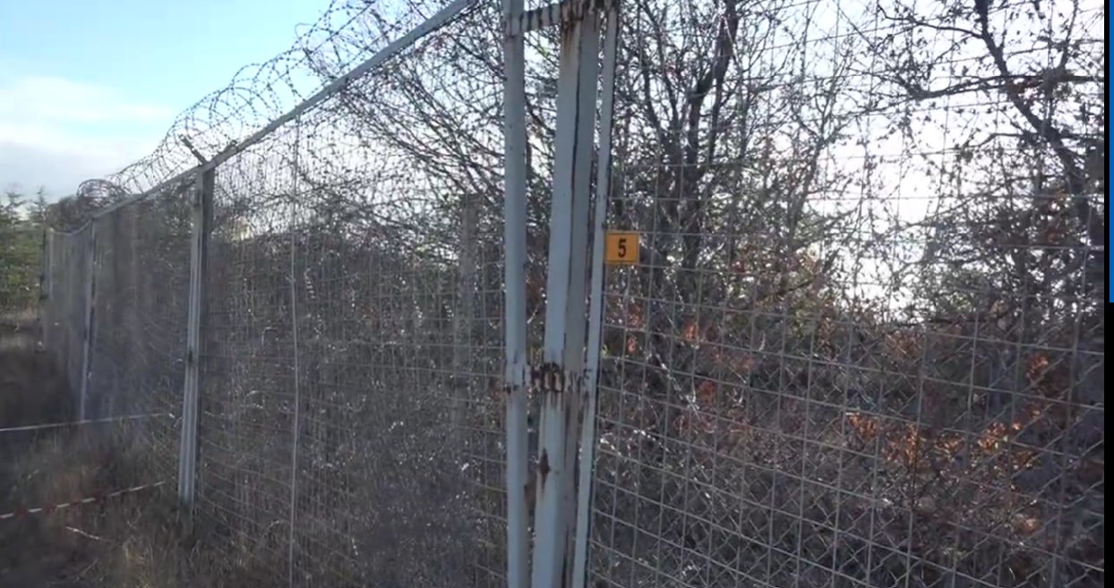 Гранична ограда, откъдето бе убит граничаря Петър Бъчваров