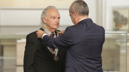 Акад. Людмил Стайков беше награден от премиера Гълъб Донев с отличието "Св. Паисий Хилендарски"