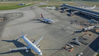 Летище София отчита по-малко пътници в сравнение с нивата преди пандемията