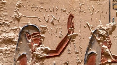 Древни пътешественици са писали забавни коментари в  гробницата на Рамзес VI