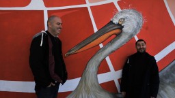 Къдроглавите пеликани вече си имат над 30-метрова стена в Бургас