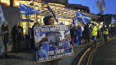 В 15 шотландски града бяха организирани митинги в подкрепа на