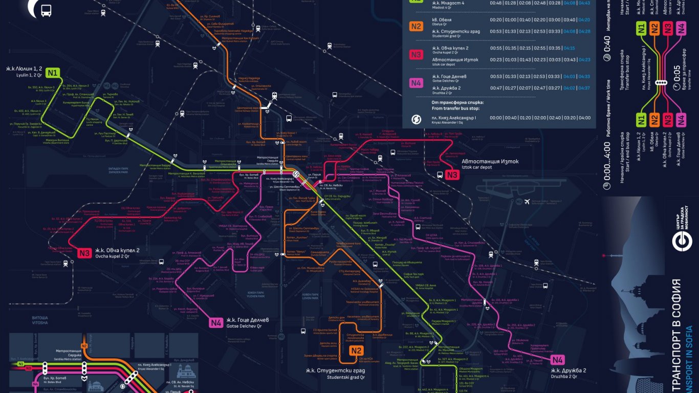 Нощните автобусни линии в София няма да бъдат възстановени