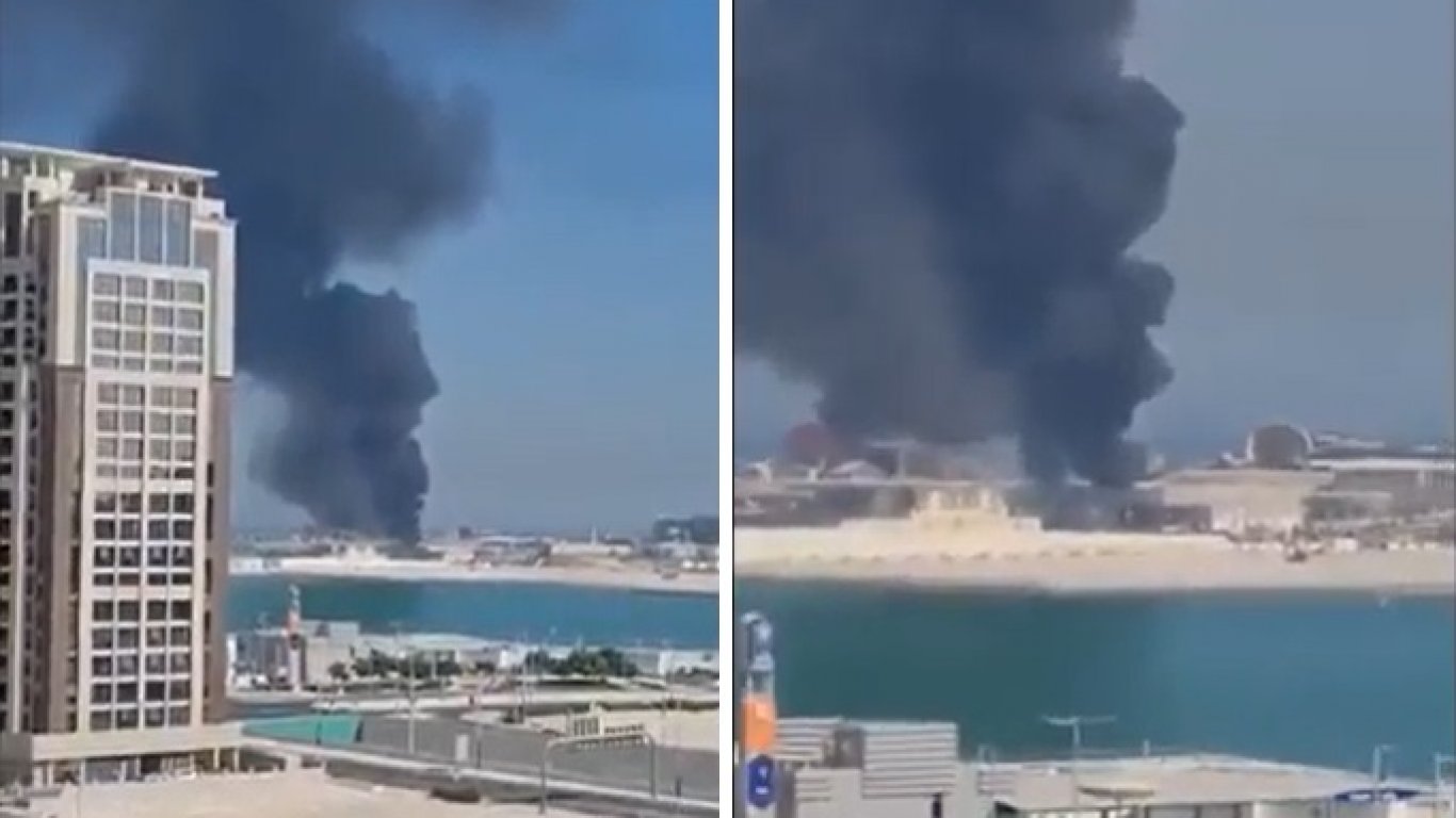 Пожар уплаши феновете на Световното по футбол в Катар (видео)