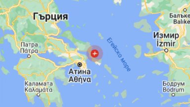 Земетресение с магнитуд 5 бе регистрирано тази сутрин в Егейско