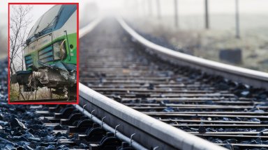  Влакът София-Бургас се удари в паднала на жп линията канара, потърпевш е единият ватман 