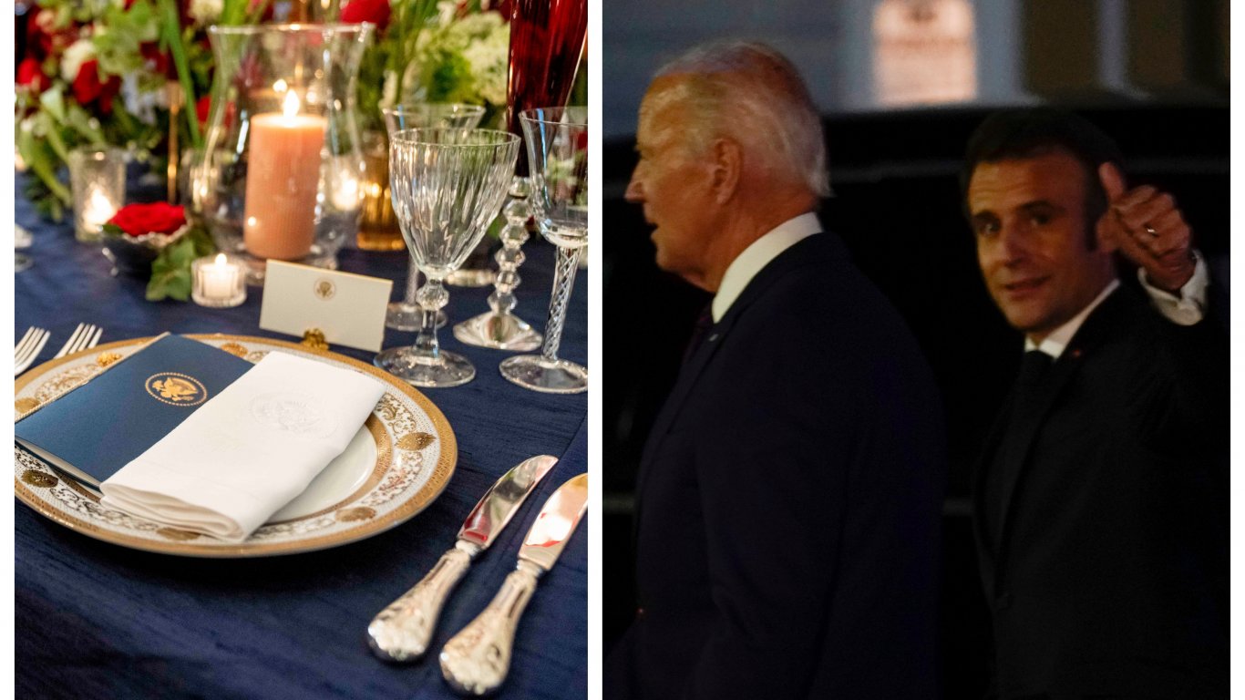 Макрон критикува закон на Байдън, дават първа държавна вечеря в негова чест в Белия дом