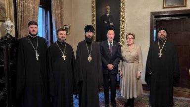 Негово Величество прие делегация от Руската православна църква която е