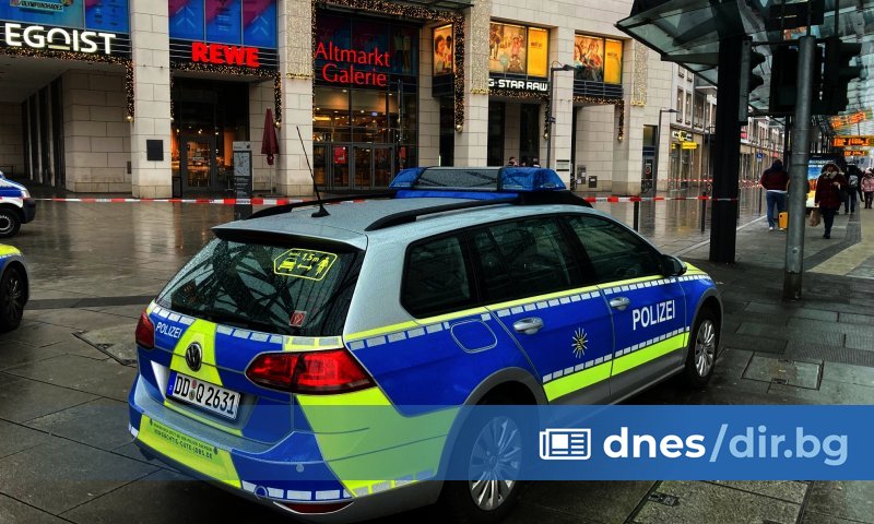 Германската полиция съобщи, че евакуира търговски център в източния германски