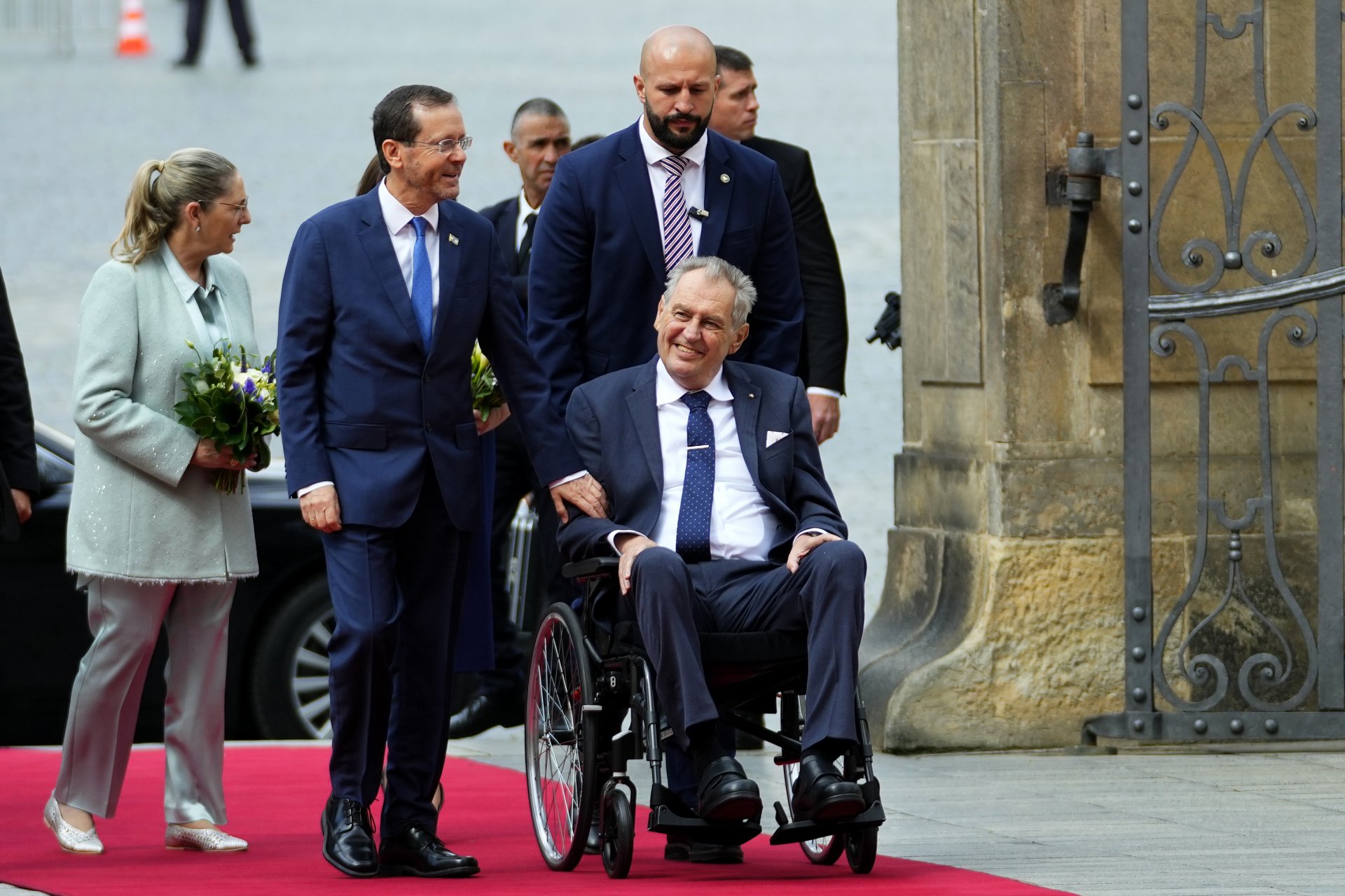 Милош Земан - президент на Чехия, по време на посещението си в Израел на 11 юли 2022 г. 