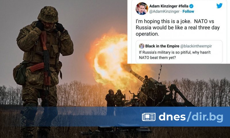 Американският конгресмен републиканец Адам Кинцингер заяви, че НАТО може да