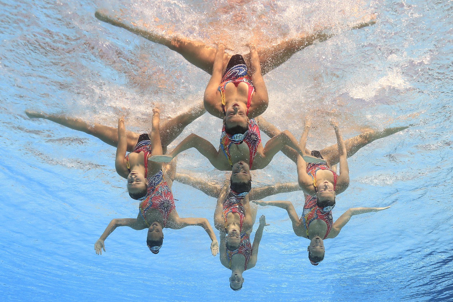 Отборът на Израел по време на световното първенство по плувни спортове в Будапеща