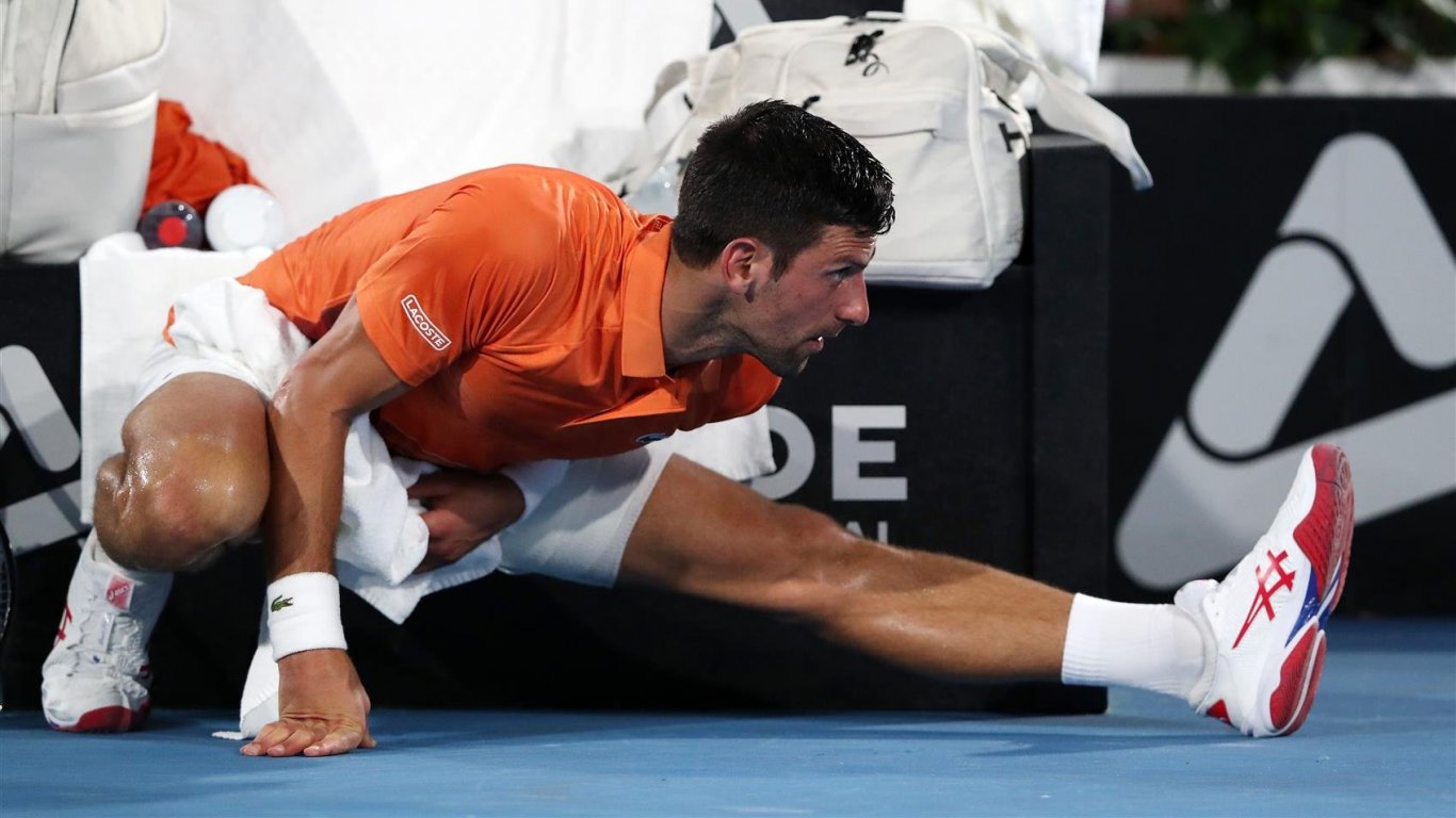 Контузия стресна Джокович дни преди Australian Open