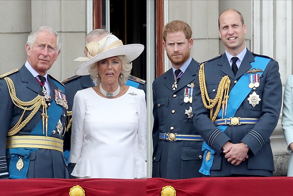 Принцовете Уилям и Хари бяха щастливи на сватбата на краля и кралицата