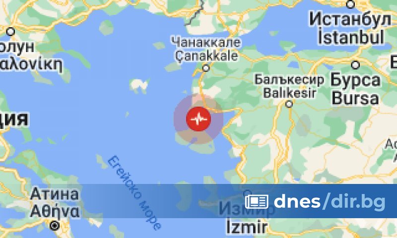 Земетресение с магнитуд 5,1 по скалата на Рихтер е регистрирано