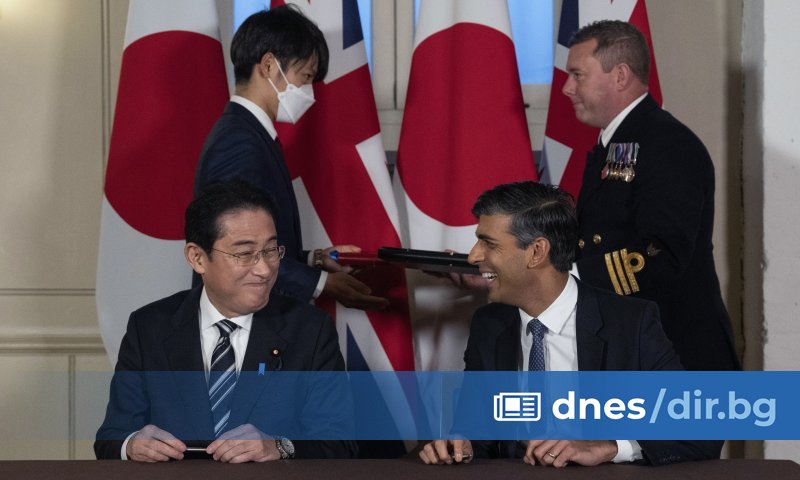 Лидерите на Великобритания и Япония подписаха днес двустранно споразумение в