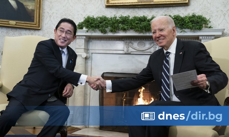 Президентът на САЩ Джо Байдън посрещна японския премиер Фумио Кишида