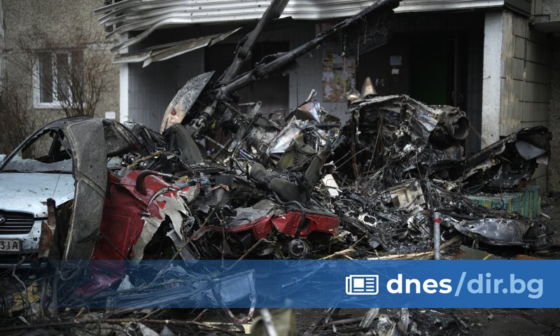 Разследването на катастрофата на хеликоптера, при която в Бровари край Киев