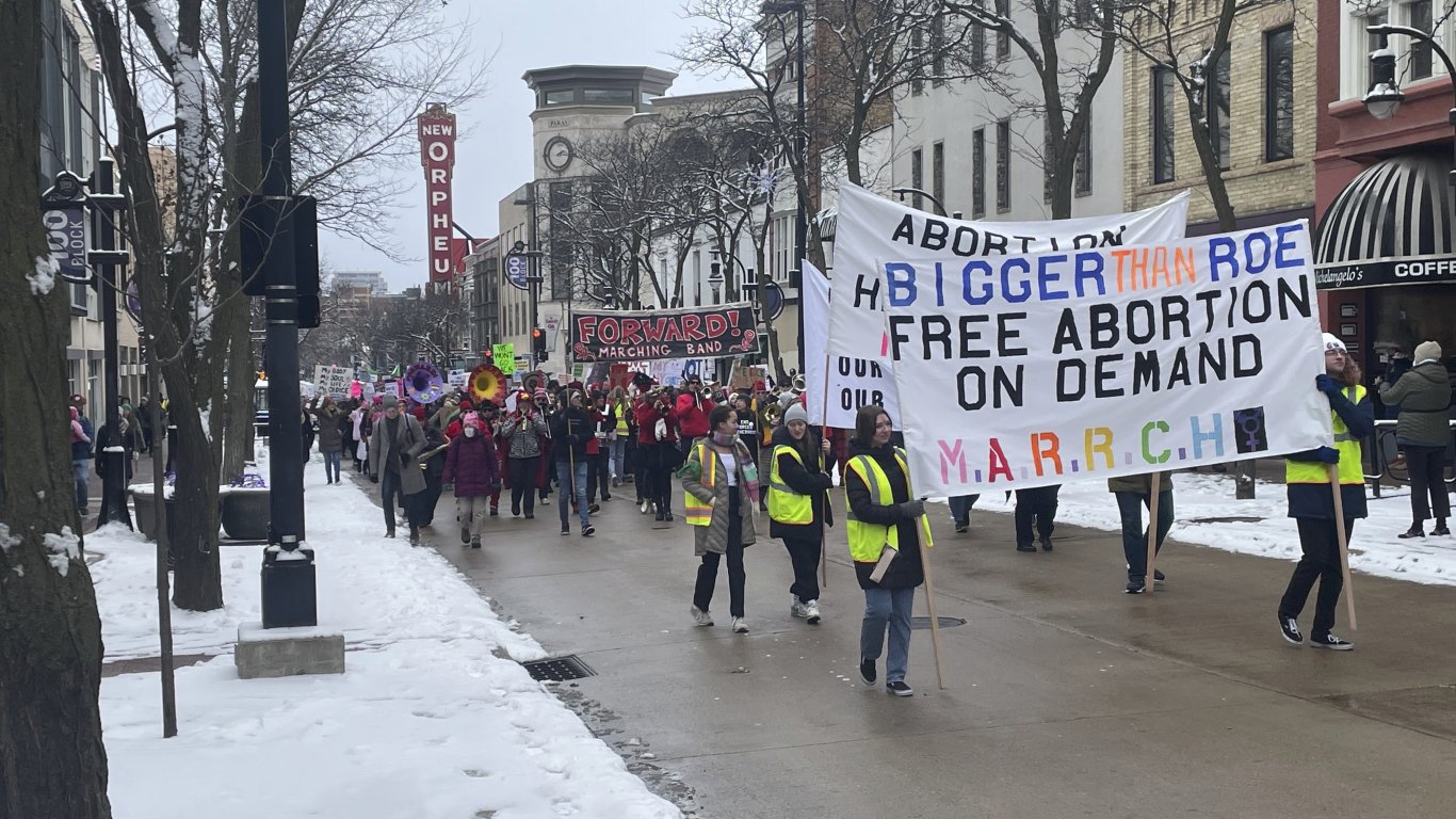 Хиляди в САЩ се събраха за ежегодния "Марш на жените" в подкрепа на правото на аборт (снимки)