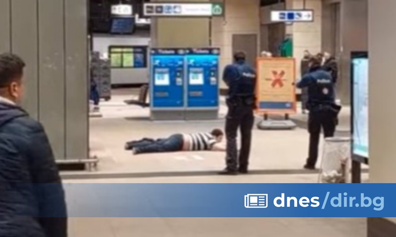 Нападение с нож беше извършено в брюкселското метро в понеделник