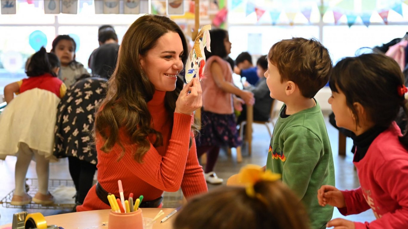 Кейт Мидълтън стартира кампания в подкрепа на децата в първите години от живота им