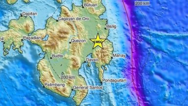 Трус с магнитуд 6 беше регистриран днес на остров Минданао