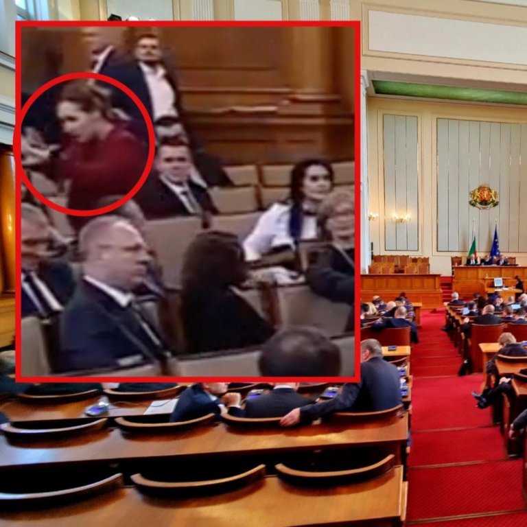 Депутатка от ДБ анатемоса "Възраждане" в пленарната зала (видео)