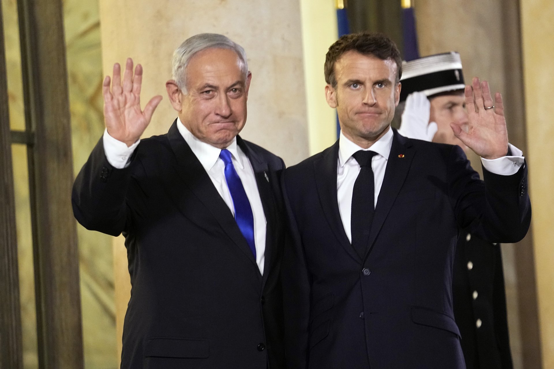 Премиерът на Израел Бенямин Нетаняху гостува на Еманюел Макрон в Париж