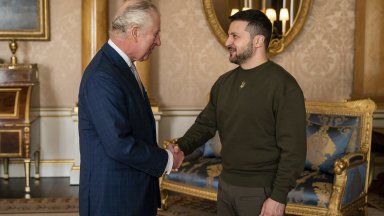 Украинският президент Володимир Зеленски се срещна с британския крал Чалз