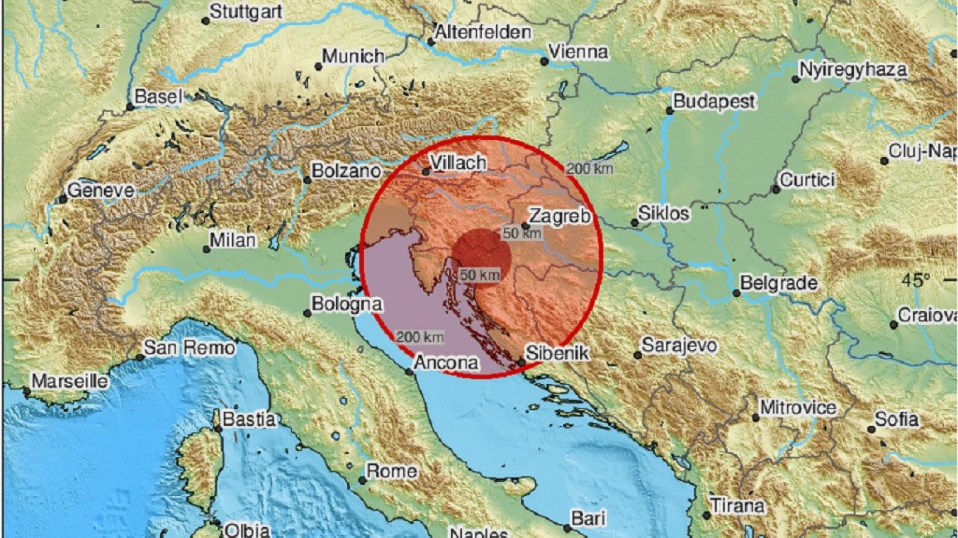Силно земетресение и в Хърватия - между 4.8 и 5.3 по Рихтер (видео)