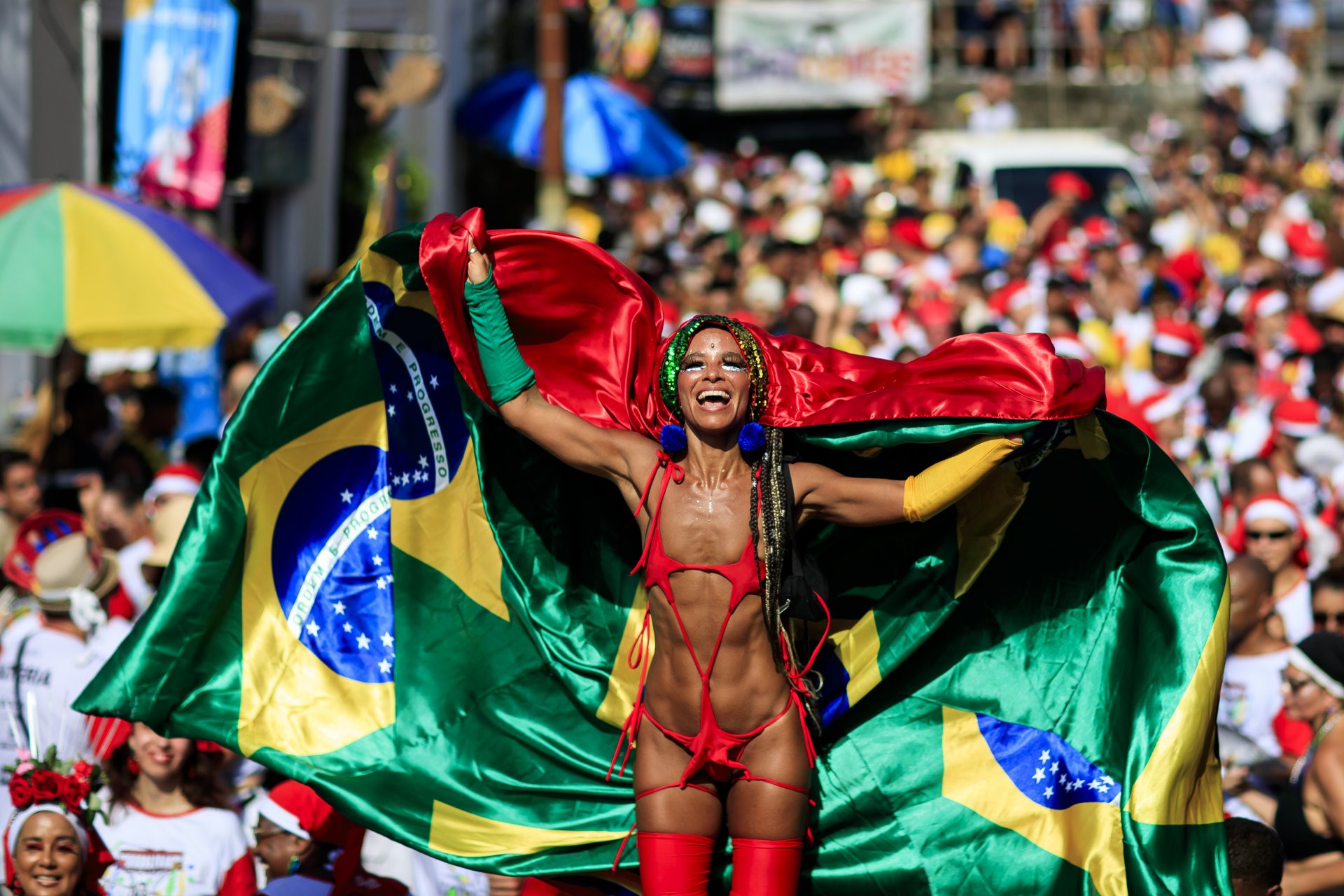 Уличното парти Carmelitas в първия ден на карнавала в Рио де Жанейро на 17 февруари 2023 г. в Рио де Жанейро, Бразилия.