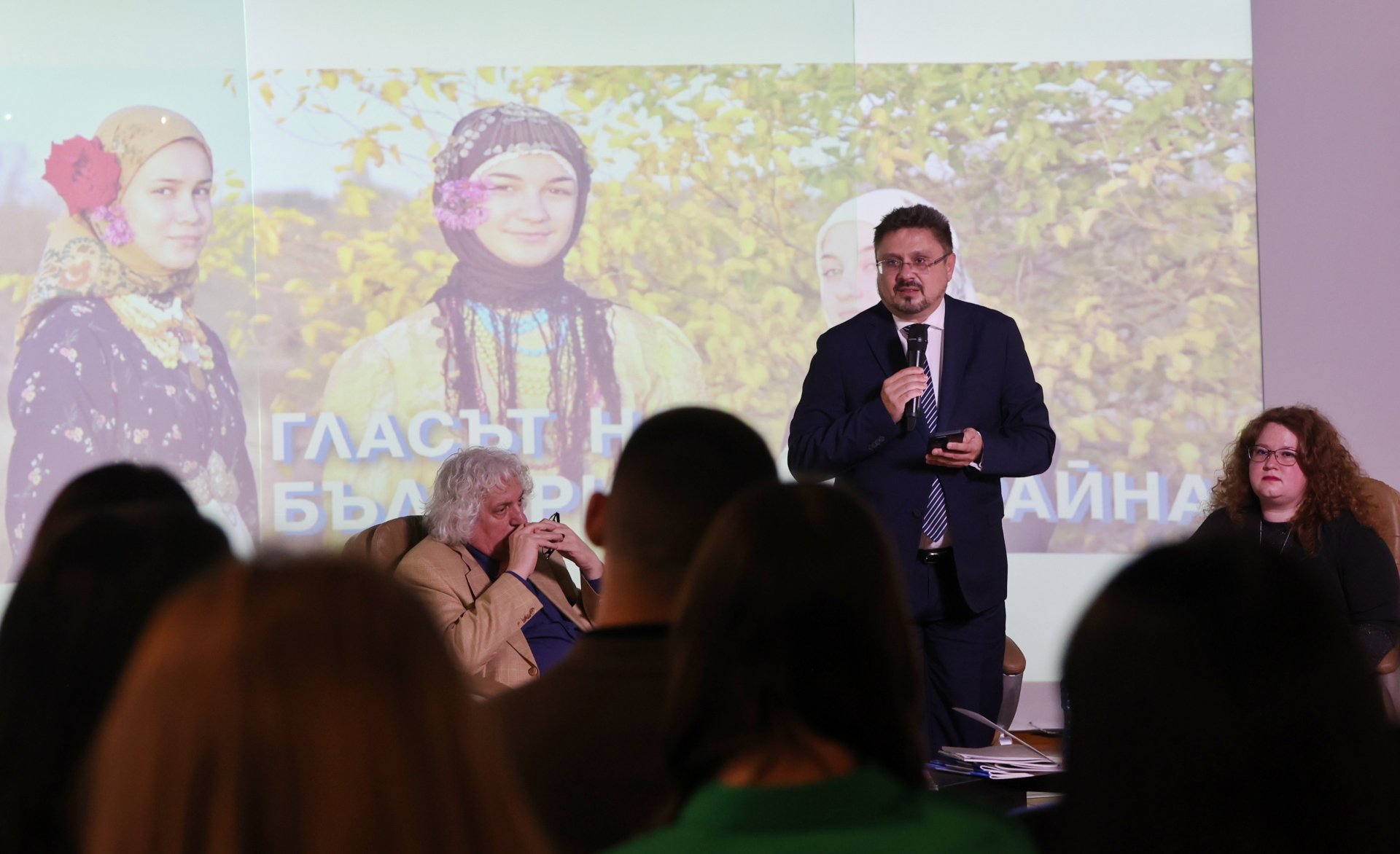 Генералният директор на БТА Кирил Вълчев на представянето на февруарския брой на списание ЛИК - “Гласът на българите в Украйна”