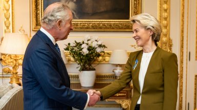 Крал Чарлз Трети се срещна с председателя на Европейската комисия
