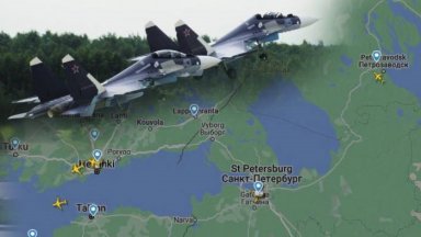 Изтребители са вдигнати над Санкт Петербург заради летящ обект в