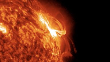 Голямо слънчево изригване бе регистрирано от НАСА (видео)