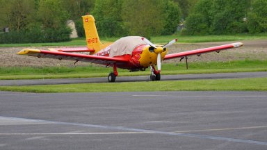Малък самолет се разби край летище Лесново а пилотът му загина