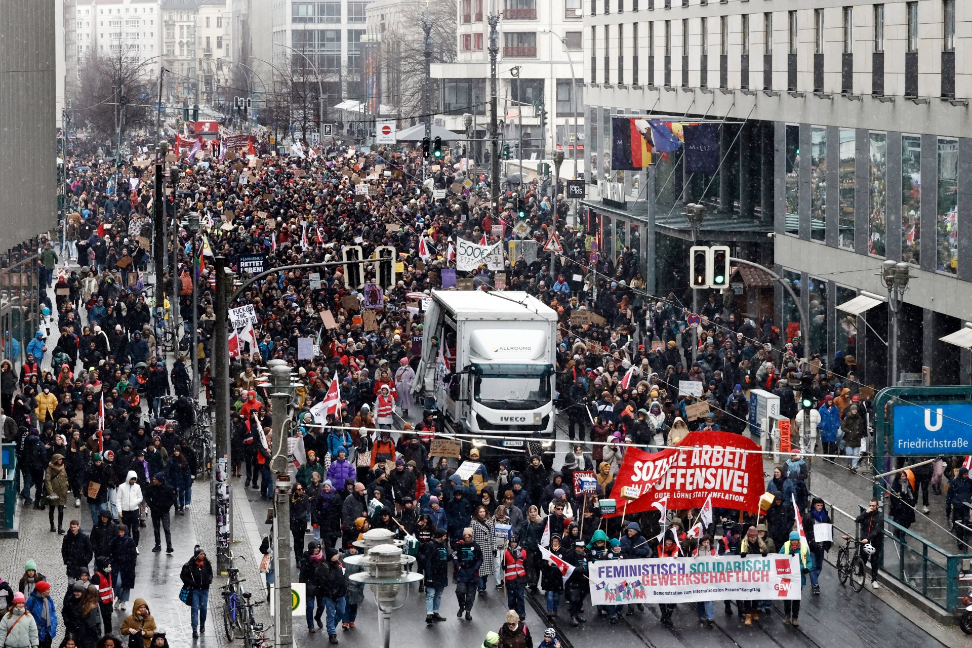 Демонстраии в Берлин по случай 8 март 