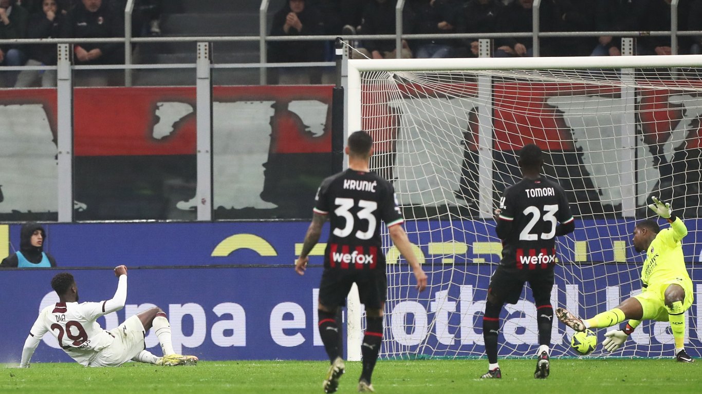 Милан се подхлъзна у дома и изпусна ценни точки в битката за топ 4