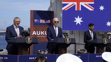 Лидерите на САЩ Австралия и Великобритания оповестиха детайли от плана