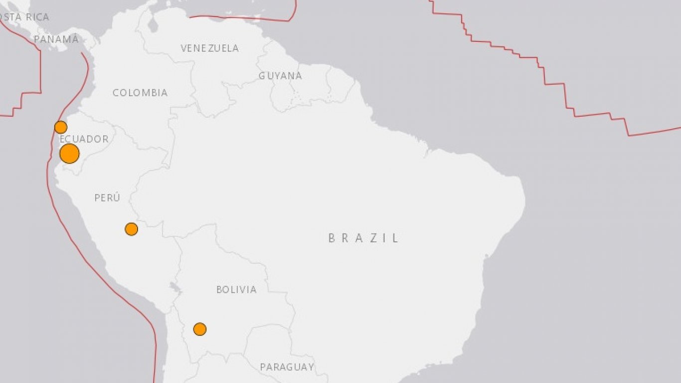 Трус с магнитуд 6,9 разтърси Еквадор има жертви и големи щети (видео)