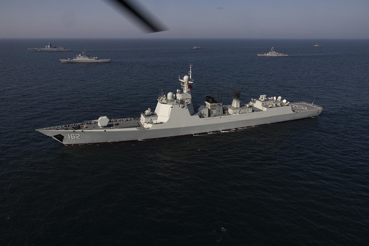 Военноморско съвместно учение между Китай, Русия и Иран в Оманския залив на 17 март 2023 г.