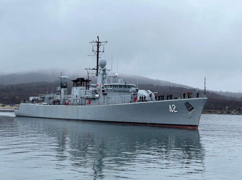 България изпрати фрегатата "Верни" за участие в учението