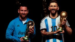Меси откри своя статуя със световната купа - не в Аржентина, а в Парагвай