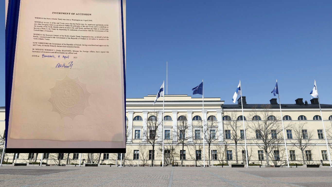 Финландия подписа с НАТО на рождения й ден. В Москва видяха заплаха и разваляне на отношенията