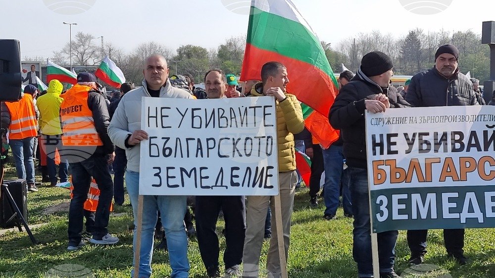 7 април 2023 г. - Пореден протест на зърнопроизводители при ГКПП "Дунав мост" край Русе