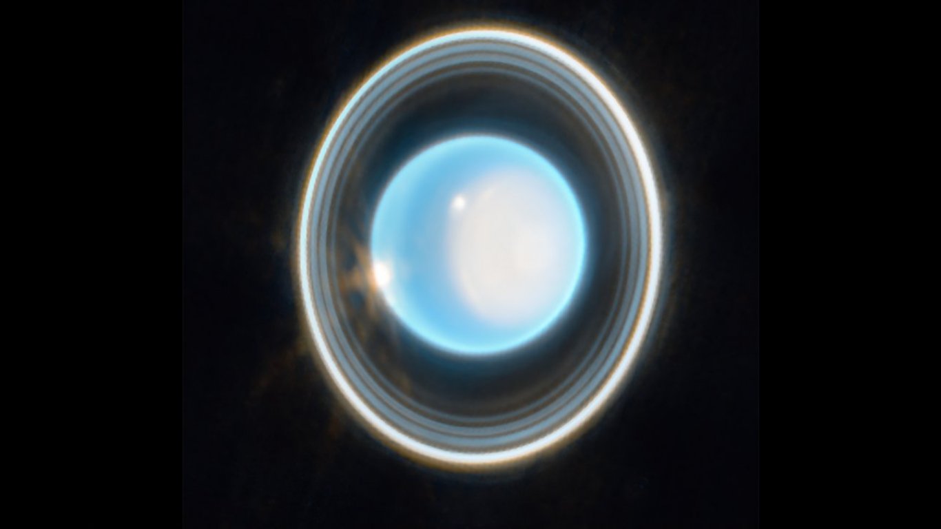 Телескопът "Джеймс Уеб" засне зашеметяващо ново изображение на Уран