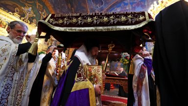 Снимка БТА В столичния катедрален храм Св Неделя богослужението бе