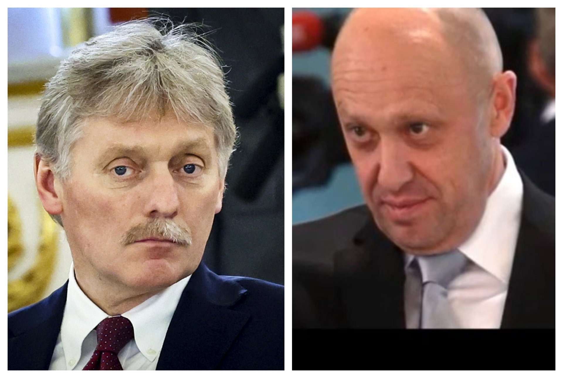 Говорителят на Кремъл Дмитрий Песков и Евгений Пригожин